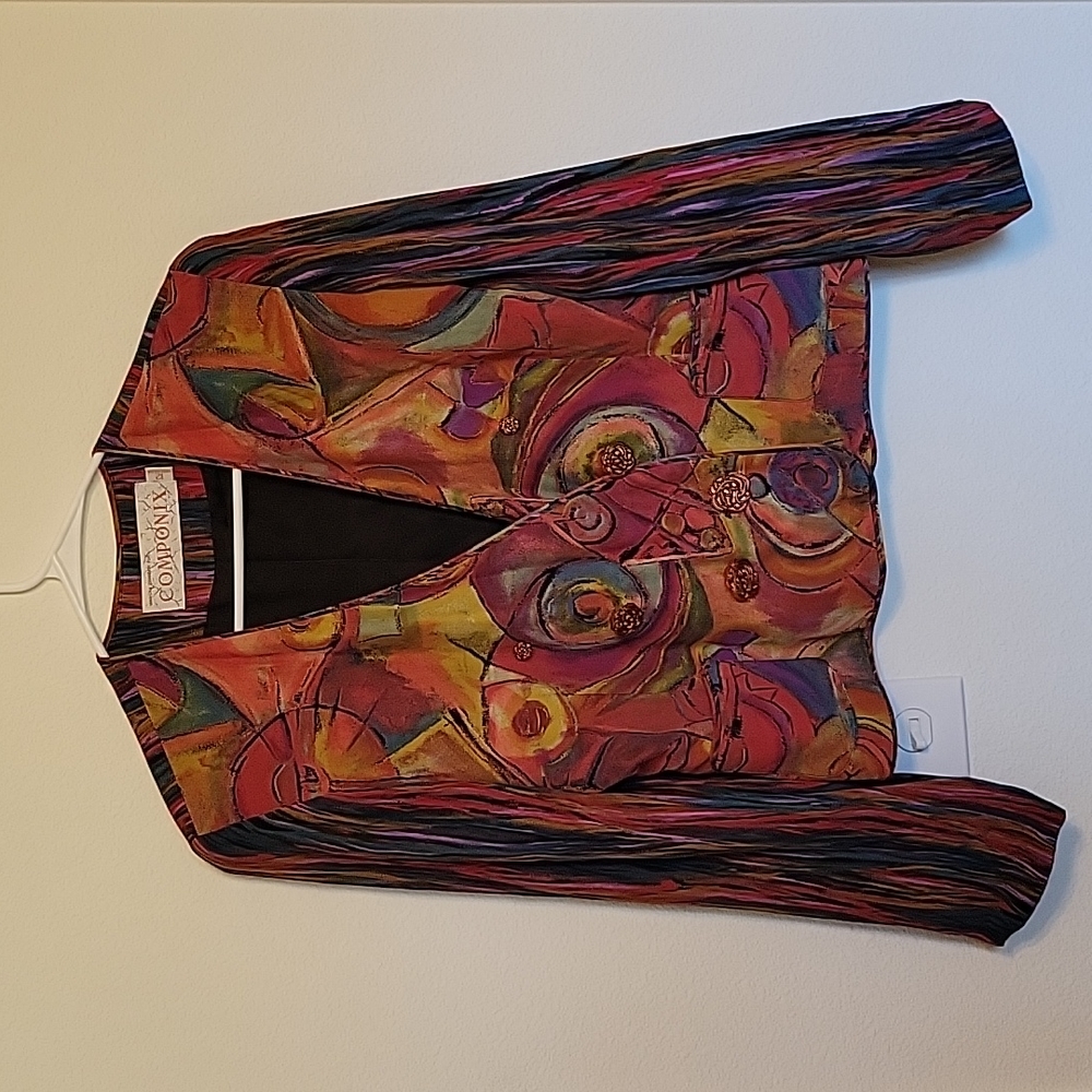 Vintage Size 12 colorful blazer